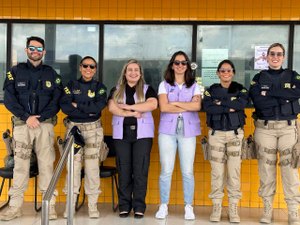 PRF realiza comando educativo sobre o Agosto Lilás  em São Miguel dos Campos