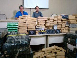 Apreensões de drogas em AL superam 2,2 toneladas