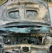 Bombeiros controlam incêndio em carro de motorista de app na Av. Pierre Chalita