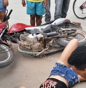 Colisão entre motocicletas deixa um ferido em São Miguel dos Campos