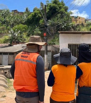 Defesa Civil de Maceió realiza nova etapa de mapeamento de áreas de risco