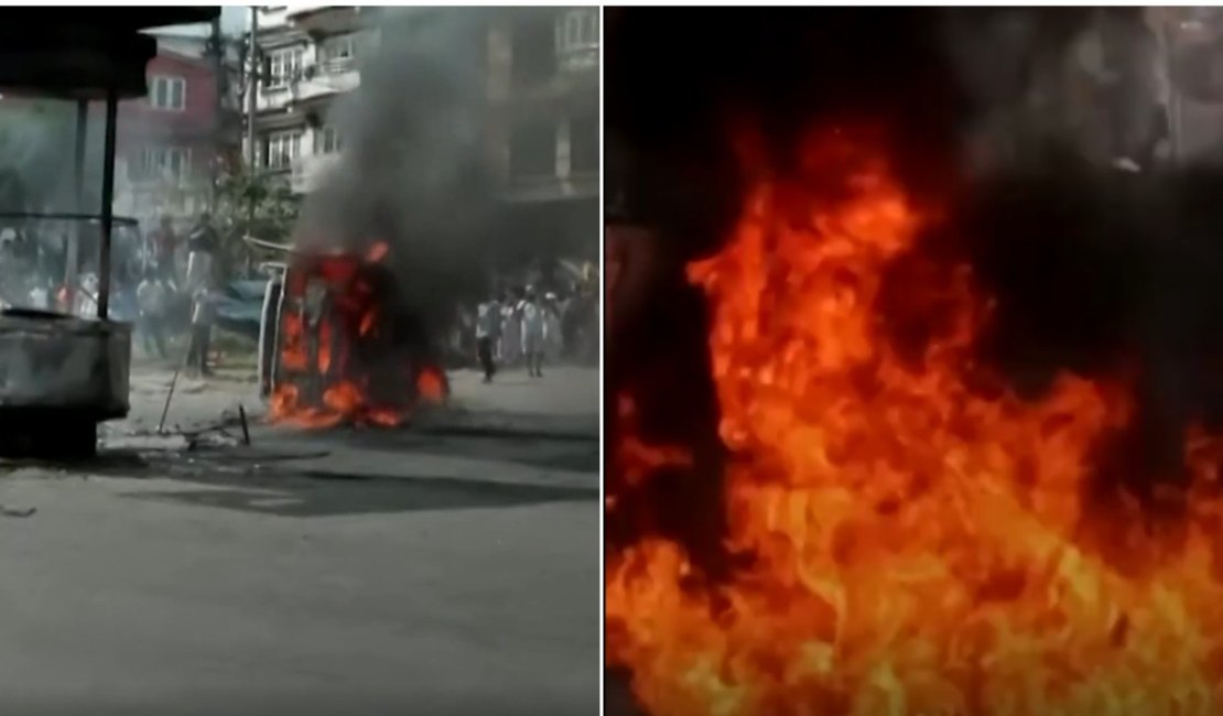 Esposa de ex-premiê do Nepal é queimada viva em protestos contra o governo