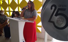 Presidente da Pestalozzi Arapiraca, Susemilda Santiago, agradeceu o empenho de Tereza Nelma pelo CAEEP