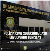 Polícia Civil soluciona caso envolvendo turistas em São Miguel dos Milagres