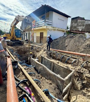 Obras de abastecimento de água e esgotamento sanitário avançam em Porto de Pedras e Milagres
