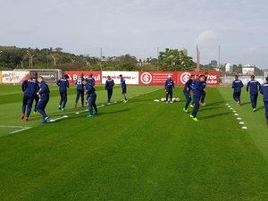 No CT do Internacional, CSA faz último treino antes de enfretar o Brasil de Pelotas