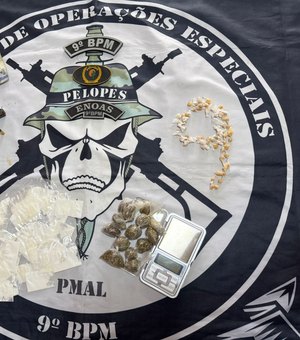 Jovem é preso com drogas e arma de fogo durante patrulhamento em Delmiro Gouveia