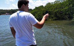 Davi Davino visitou o rio Manguaba nesta sexta-feira
