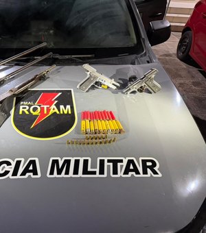 Polícia apreende arsenal durante operação na zona rural de Anadia