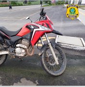 PRF recupera moto adulterada no município de União dos Palmares