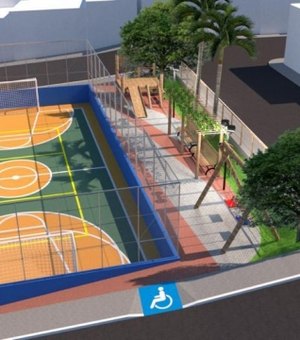 Alto do Cruzeiro ganhará Praça Recretativa e quadra de esportes para a comunidade