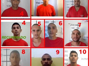 Operação integrada tenta recapturar fugitivos do Sistema Prisional de Maceió