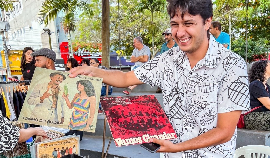 De graça na praça: 5ª Feira de Discos de Arapiraca amplia oferta de expositores e bandas
