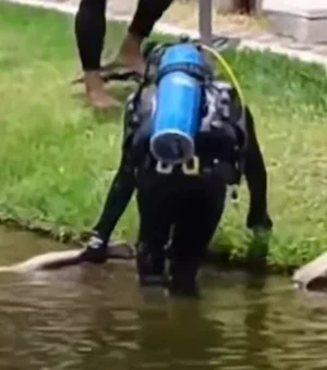 Corpo de homem que pulou no Lago do Goiti é resgatado pelo Corpo de Bombeiros