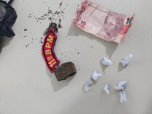 Jovem é preso por tráfico de drogas , em Piaçabuçu