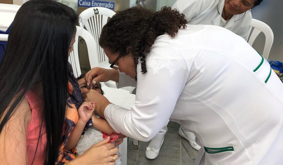 Campanha de vacinação contra sarampo e pólio é prorrogada em Maceió