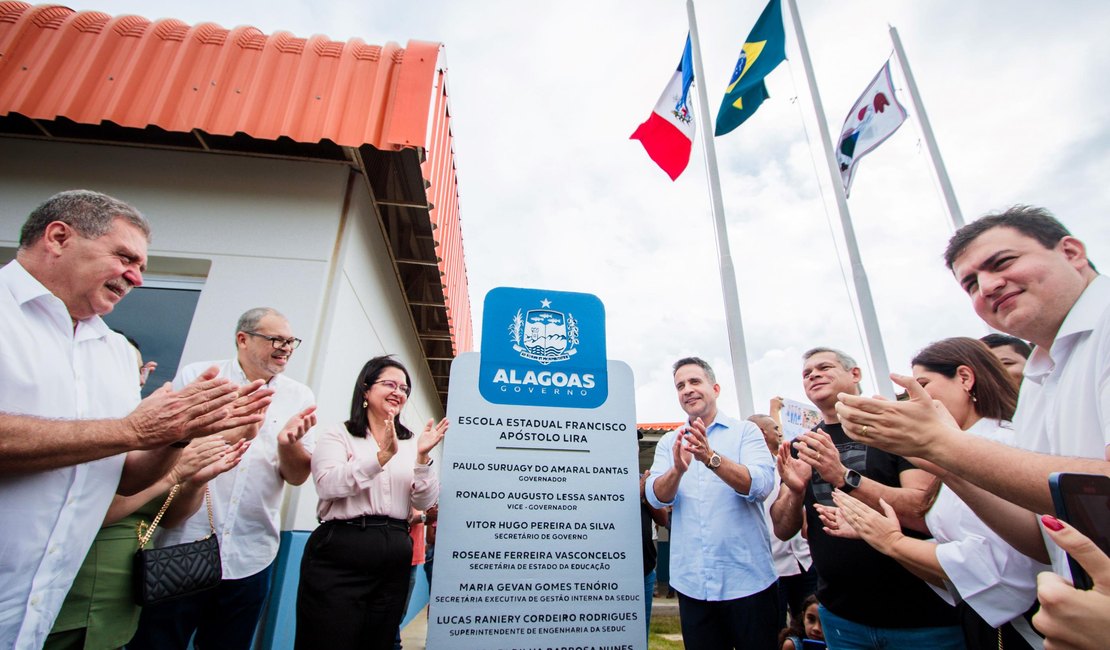 Paulo Dantas entrega 9ª unidade da Escola do Coração em Feira Grande