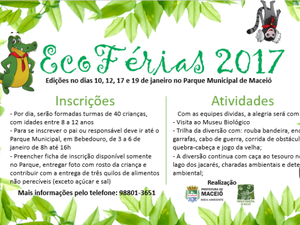 Inscrições para EcoFérias terminam nesta sexta-feira (6)
