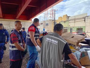 Prefeitura de Maceió volta a remover estruturas irregulares no Viaduto do Bonfim