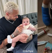 Filha de 1 ano de Neymar Jr. teve dedo partido em acidente