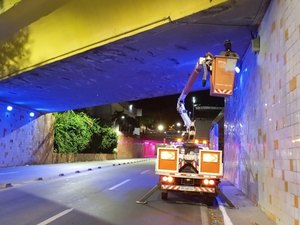 Maceió ganha iluminação azul em apoio à prevenção do câncer de próstata