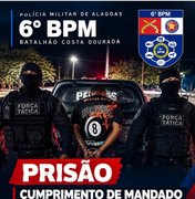 Foragido da Justiça por homicídio é preso pela polícia em Japaratinga