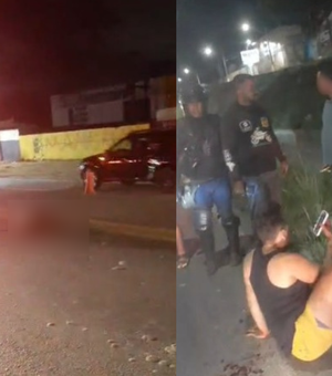 Mulher fica gravemente ferida após ser atropelada por moto na Av. Menino Marcelo, em Maceió