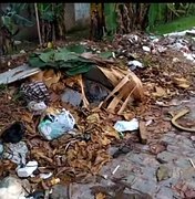 [Vídeo] Morador denuncia acúmulo de lixo na Avenida Hilda Félix, no bairro da Santa Lúcia 