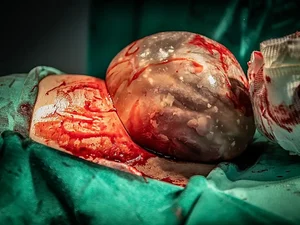 Bebê nasce empelicado em MG e fotos impressionam; VEJA