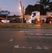 Motociclista colide com carro na AL-220, em Arapiraca