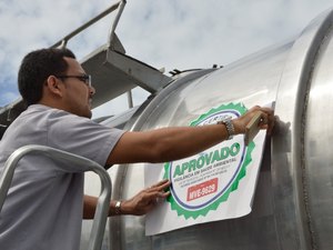 Selo garante qualidade da água potável transportada em caminhões de Maceió