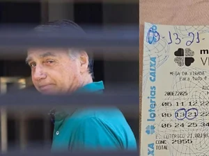 Bolsonaro e irmão ganham na quadra da Mega da Virada