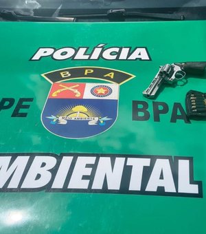 PM flagra abate ilegal e prende homem com arma irregular em Anadia