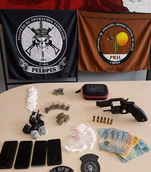 Três homens são presos por tráfico de drogas e posse ilegal de armas em Delmiro Gouveia