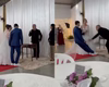 Jovem desmaia no próprio casamento após noiva chegar ao altar em SC, e vídeo viraliza