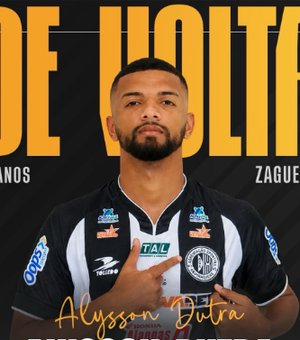 ASA anuncia retorno do zagueiro Alysson Dutra para reforçar defesa