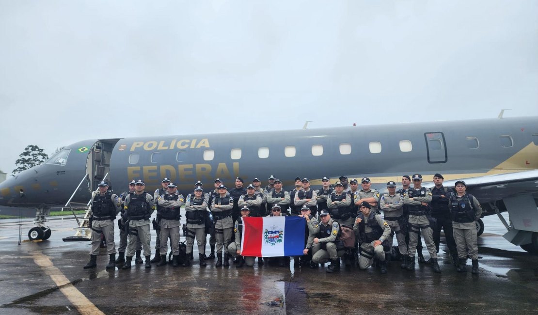 Trinta e um policiais militares de Alagoas são enviados para auxiliar Força Nacional no Rio de Janeiro