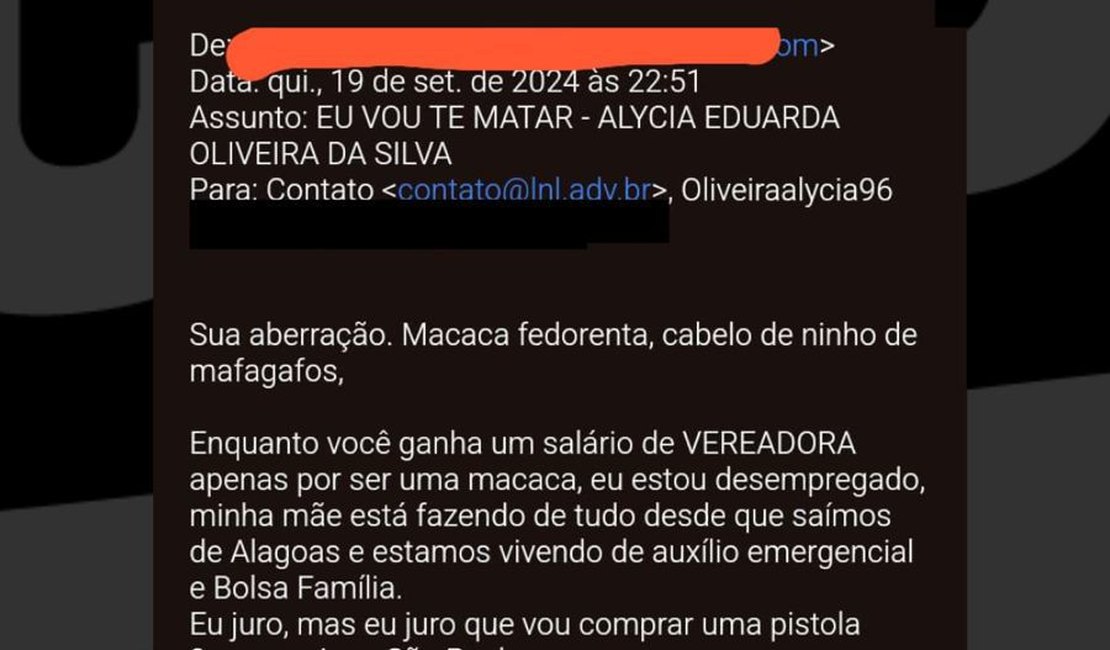 'Macaca', 'eu vou te matar': candidata a vereadora por Maceió é vítima de ameaças de racismo e morte