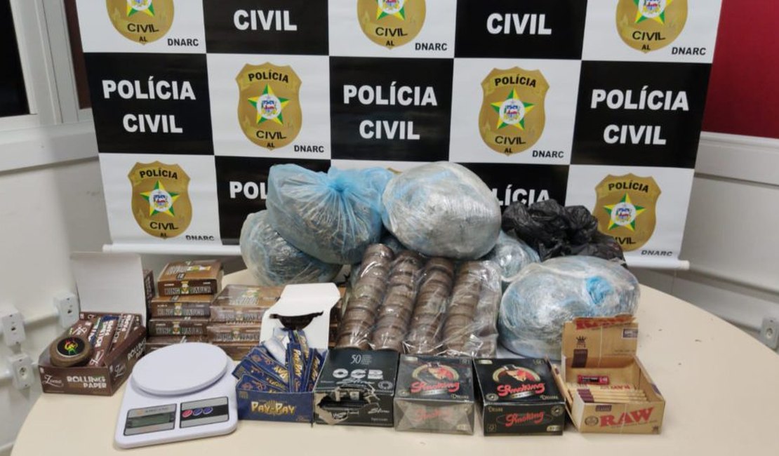 Polícia apreende seis quilos de maconha em apartamento no Pinheiro