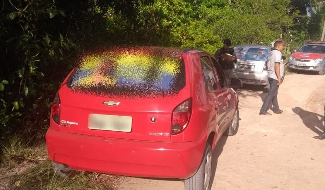 Carro de motorista de aplicativo é recuperado após assalto em Marechal Deodoro