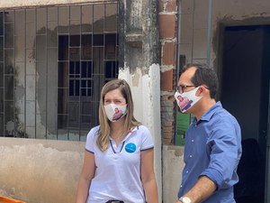 Deputada Cibele Moura leva apoio a projetos do candidato Peterson Barros, em Satuba