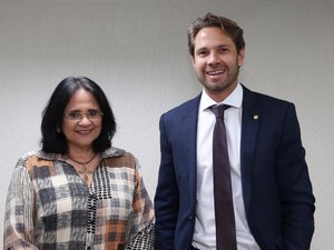 Pedro Vilela se reúne com Damares e defende Casa da Mulher Brasileira em AL