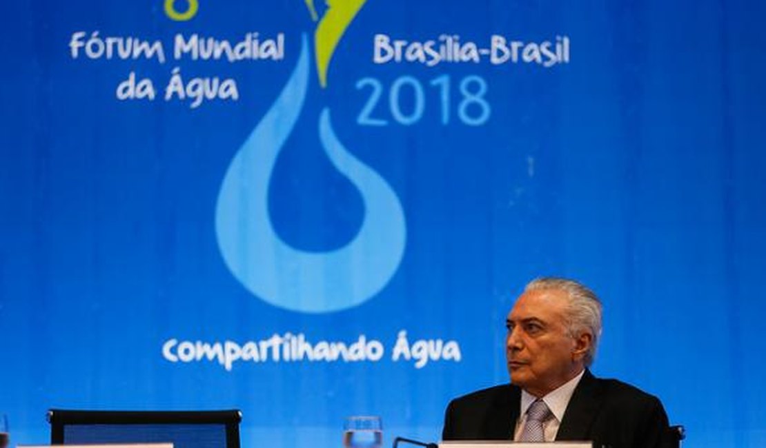 Crescimento sustentável depende do acesso à água, diz Temer