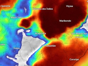 Chuva intensa e rajadas de vento atingem Agreste alagoano no fim de tarde deste Natal