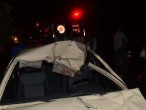 Animal provoca acidente em trecho da BR-101 em Joaquim Gomes