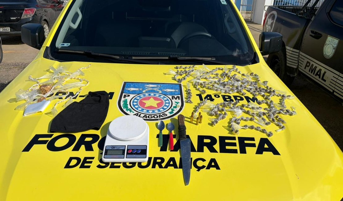 Irmãos são presos com drogas dentro de casa no município de Colônia Leopoldina