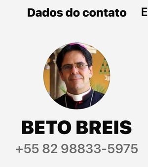 Falso perfil usa imagem de arcebispo de Maceió para aplicar golpes em fiéis