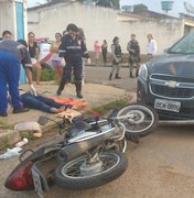 [Vídeo] Motorista não respeita sinalização de trânsito e provoca acidente em Arapiraca 