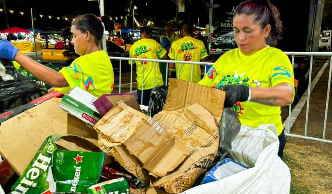 Coleta Seletiva recolhe 2,6t de recicláveis no primeiro fim de semana do Verão Massayó
