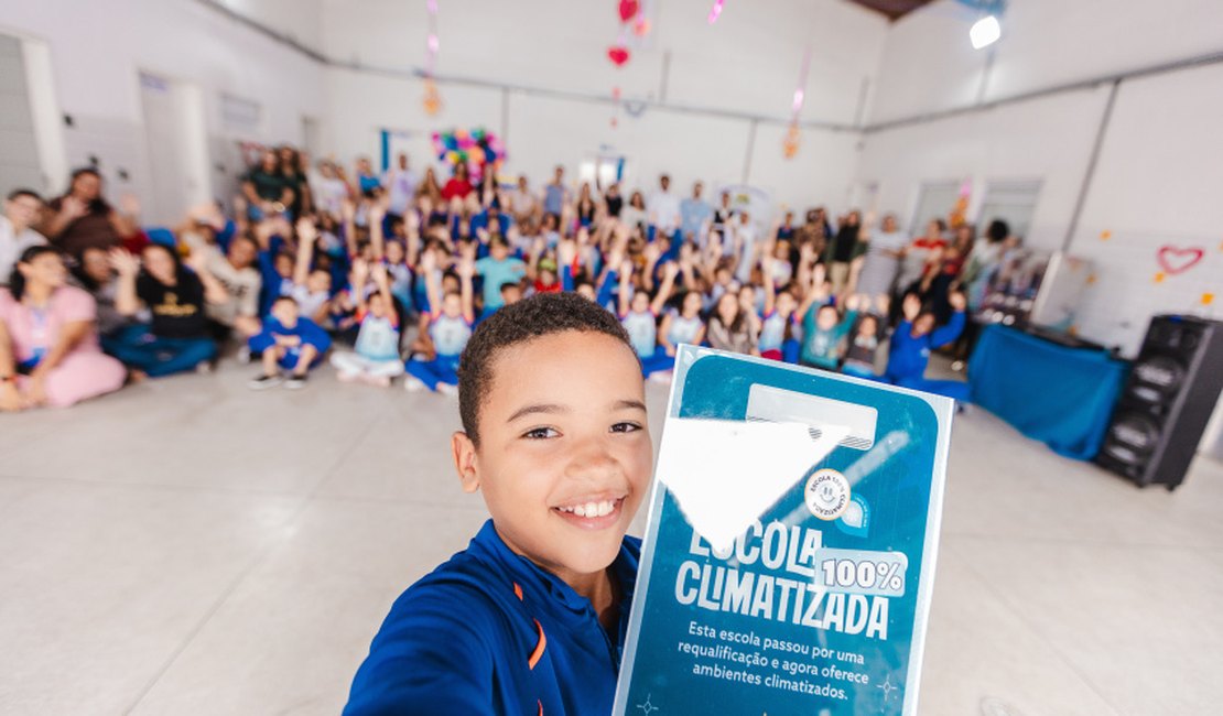 Escola Municipal Cleto Marques Luz, em Maceió, recebe selo 100% climatizada